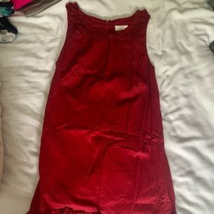 LOFT BRICK RED DRESS